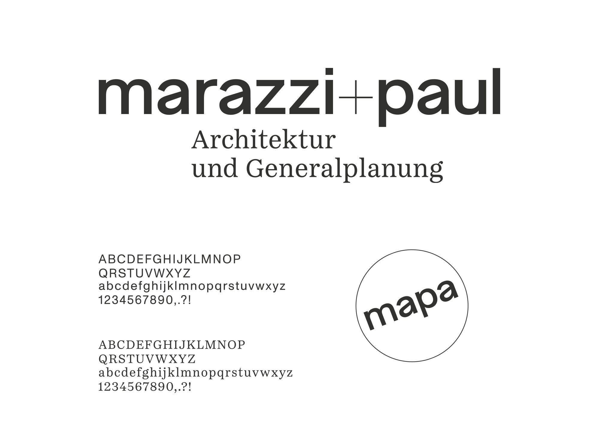 Mapa Logo Typografie