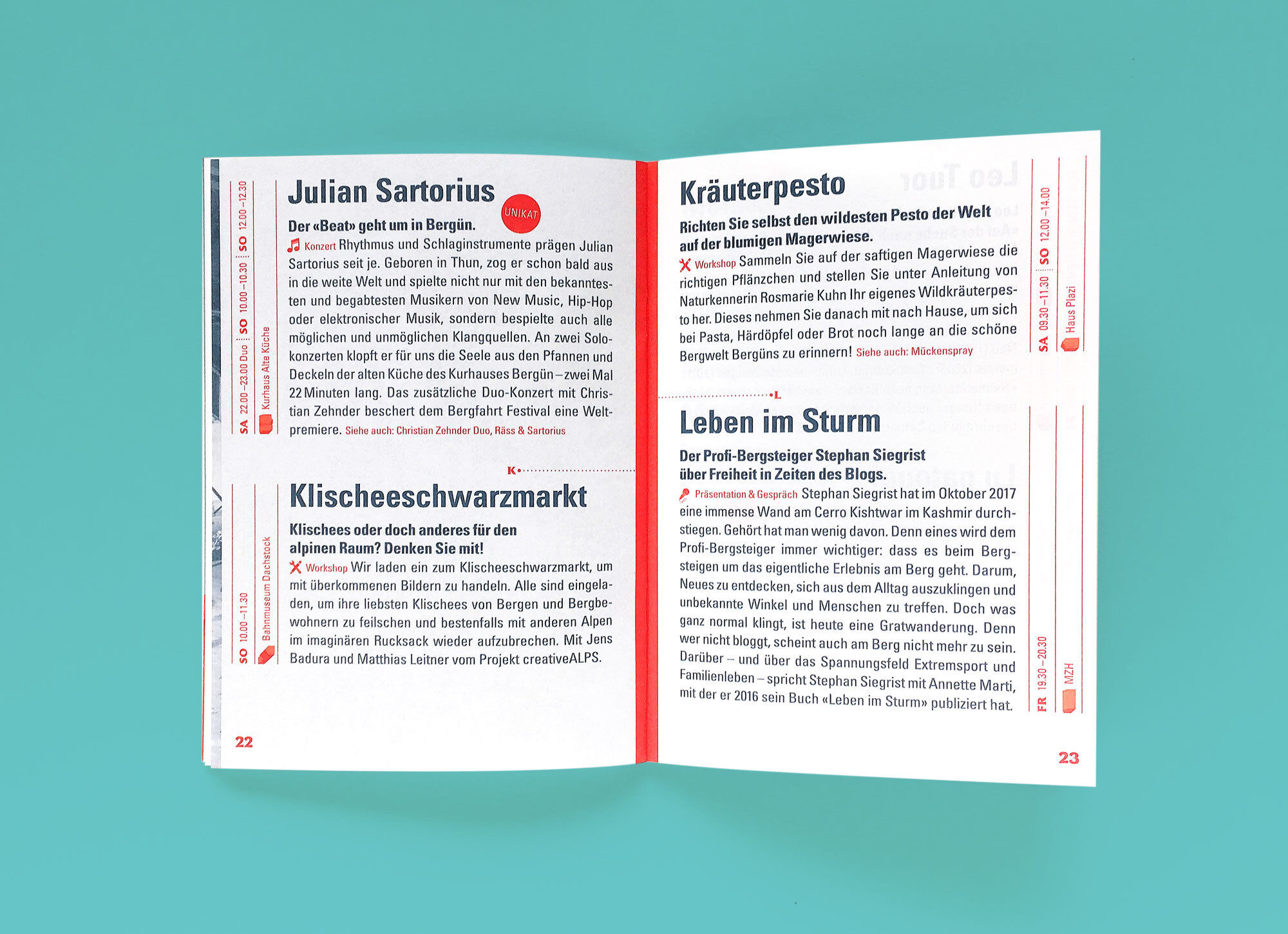 Bergfahrt Festival Bergfahrt Festival 2018 Programm Spread 01