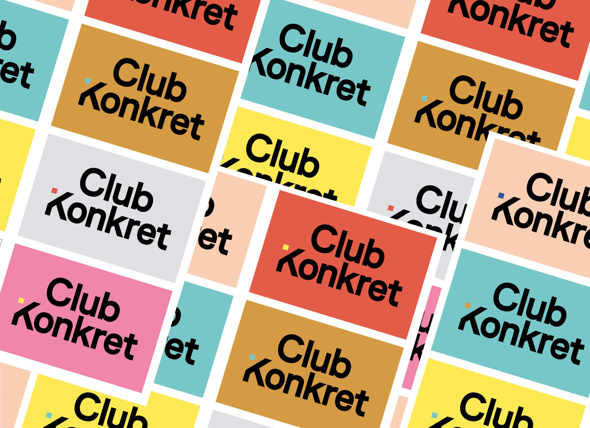 Club Konkret 2018 Identity Clubkonkret Visitenkarte