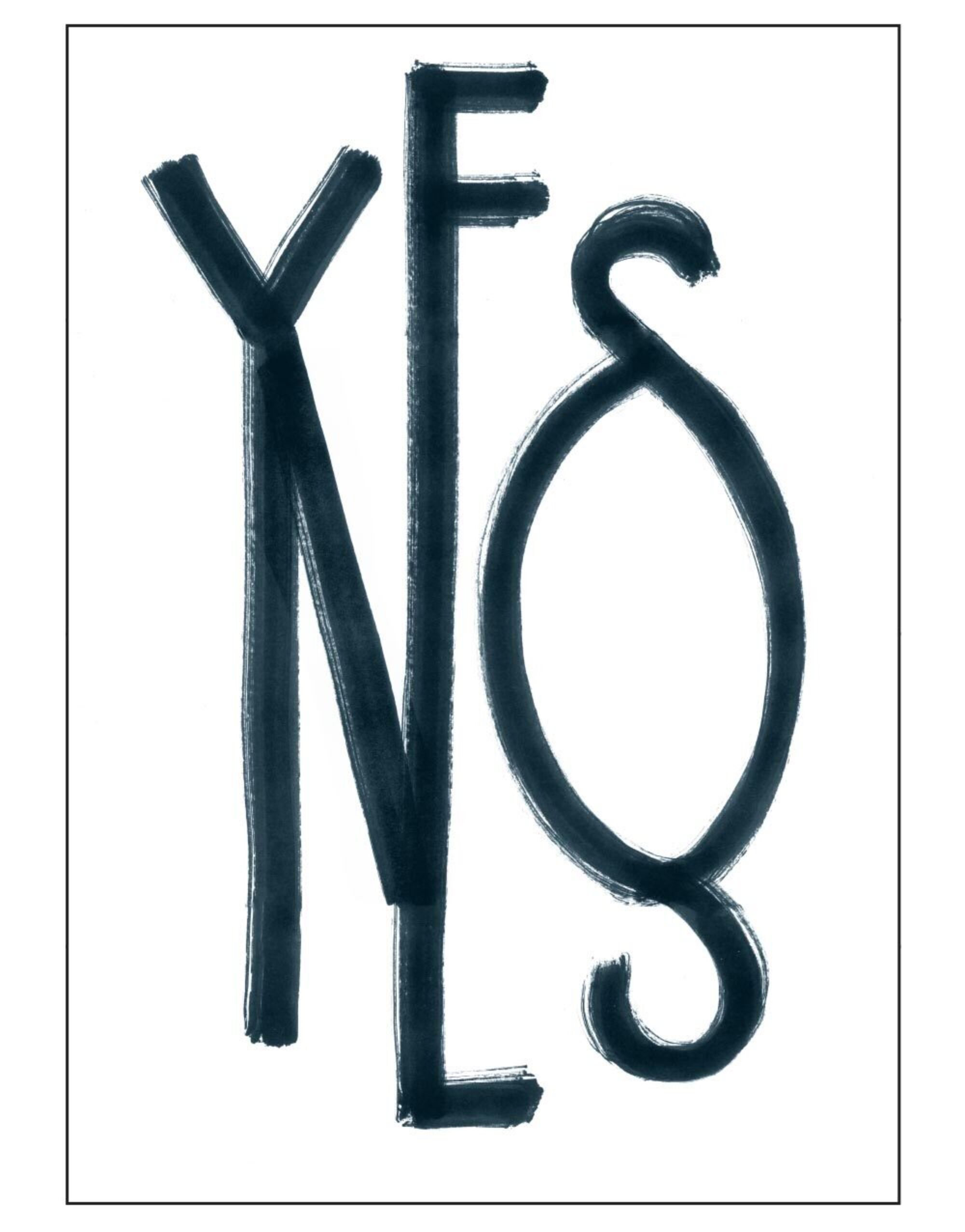 Design Letter by Büro Haeberli BH Design Letter Yes No