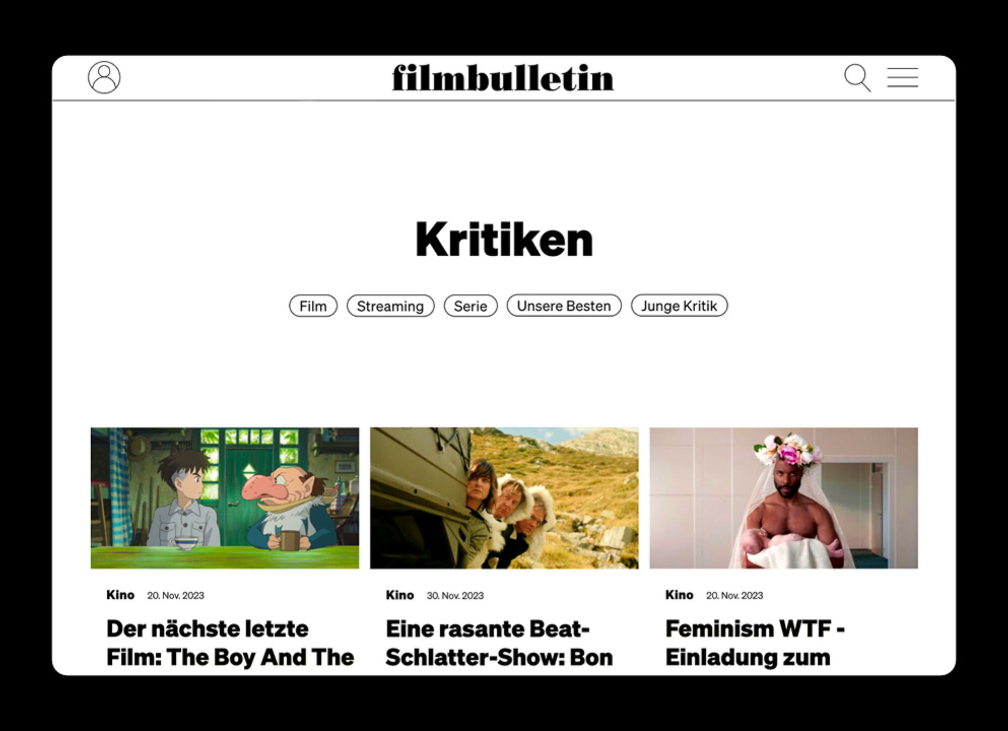 FB Screens Kritik