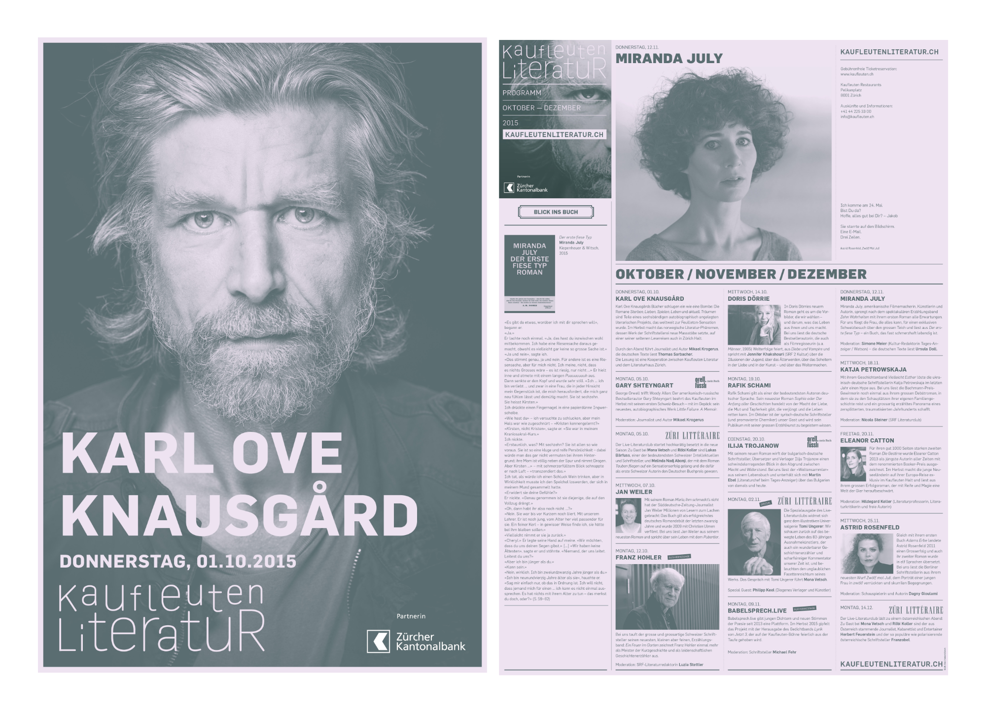 Kaufleuten Literatur Kaufleuten Print Programm 27
