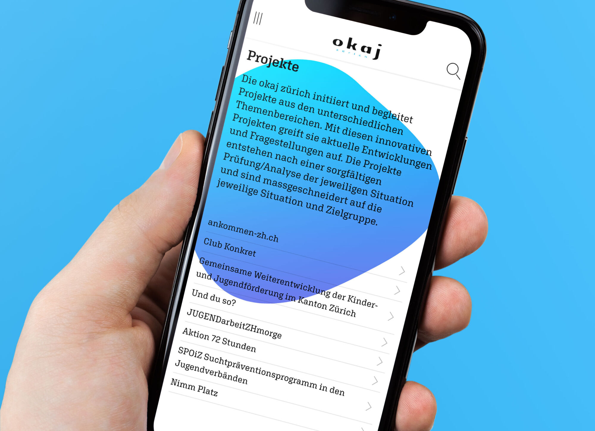 Okaj Zürich Okaj Hand Mockup
