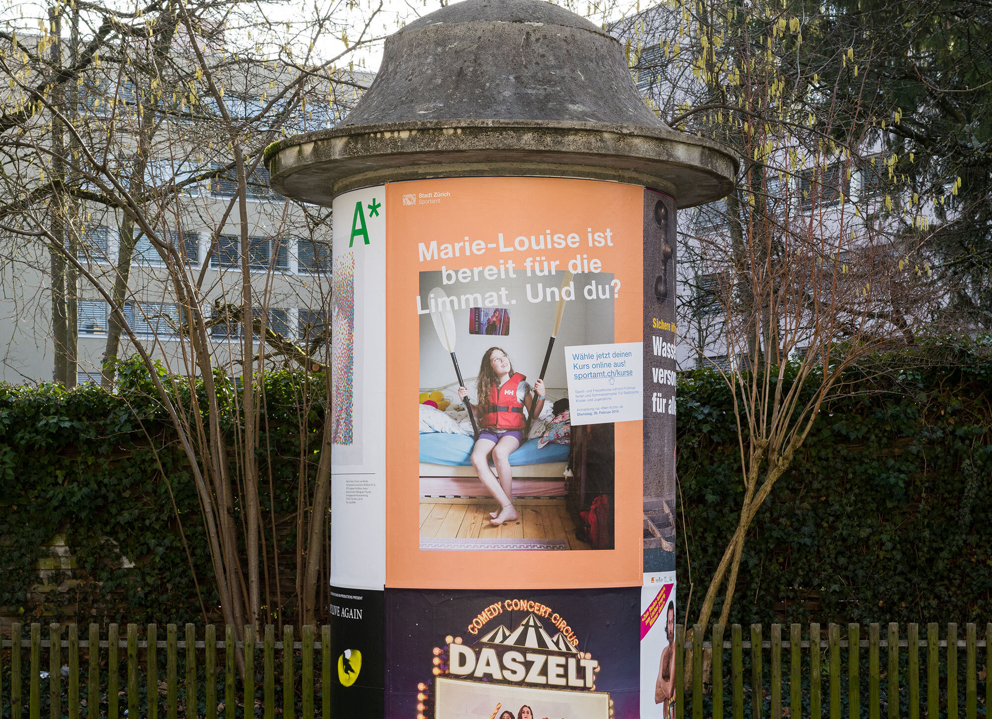 Sportamt Zürich - Kurskompass Buerohaeberli Print Kurskompass Plakat 07