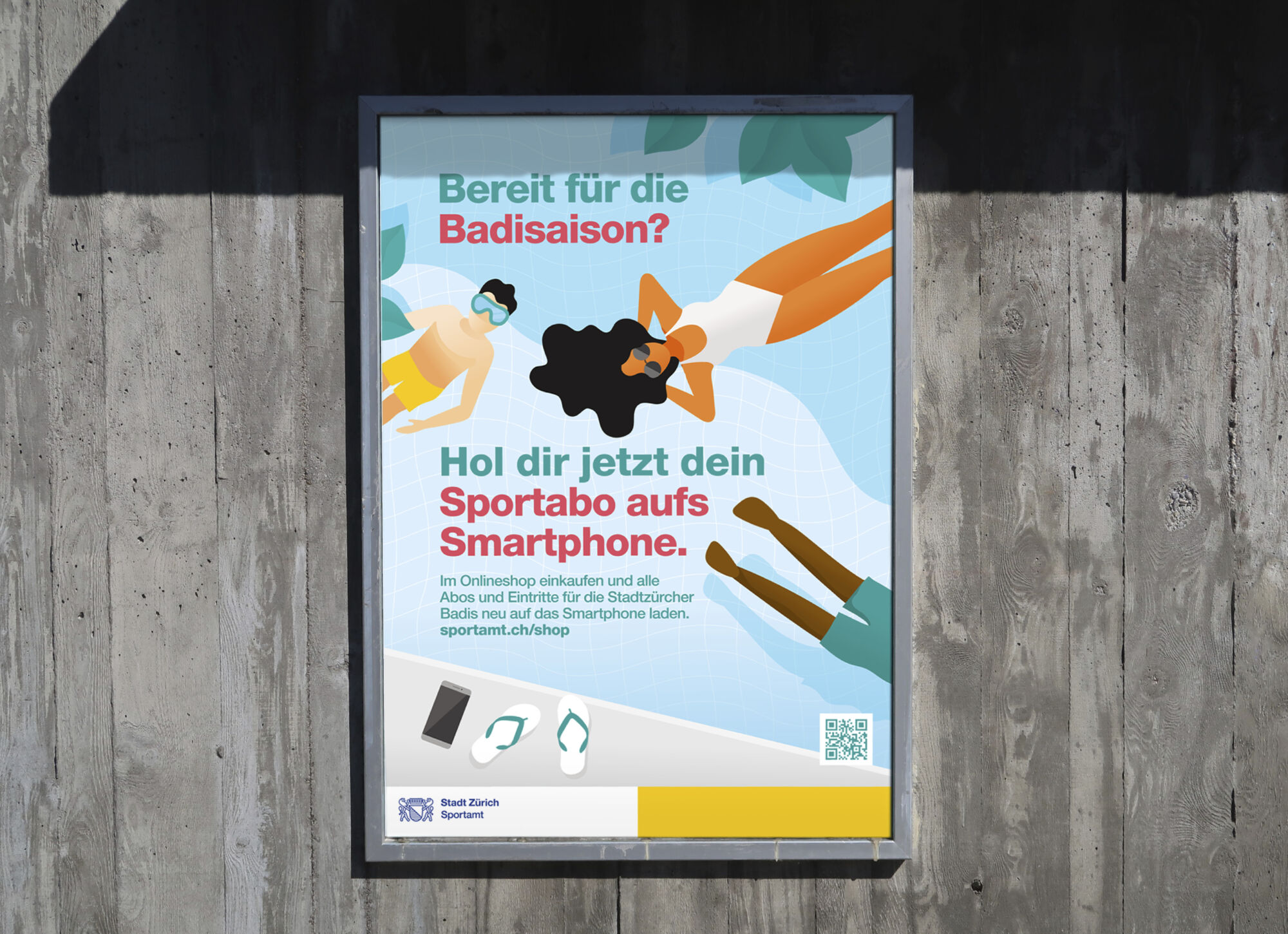 Sportamt Zürich - Badikommunikation Sportamt Plakatserie