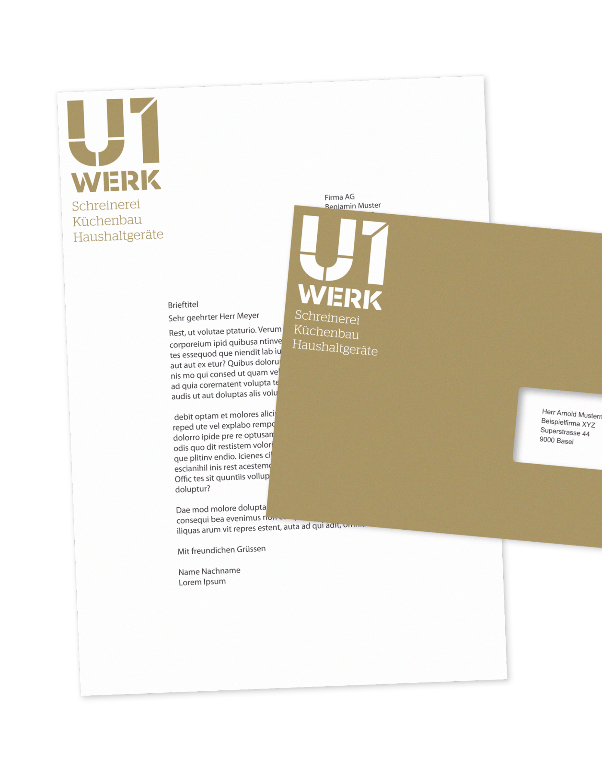 U1 Werk U1 Werk Briefpapier Kuvert