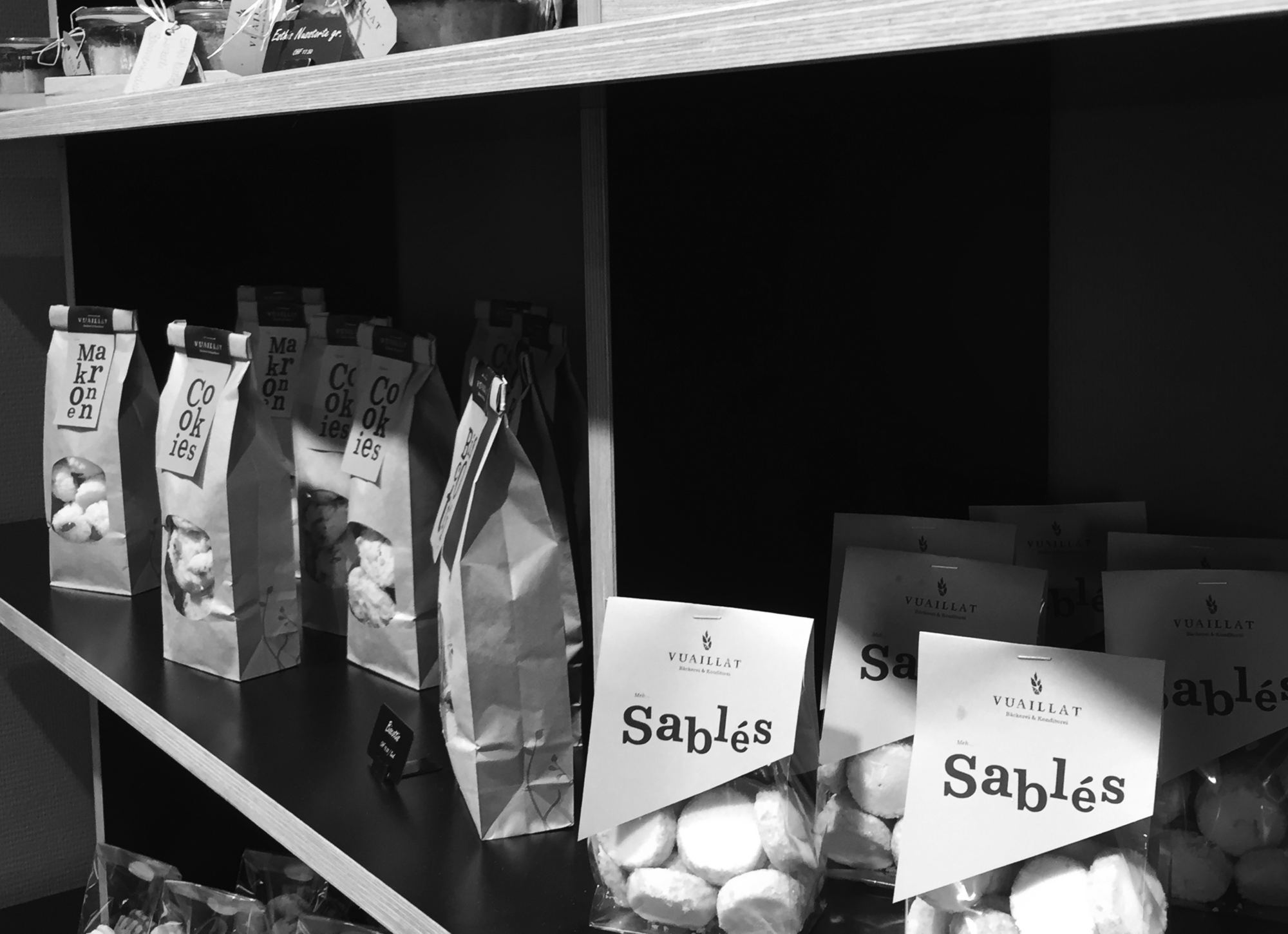 Vuaillat Bäckerei & Konditorei Vuaillat quer Etiketten