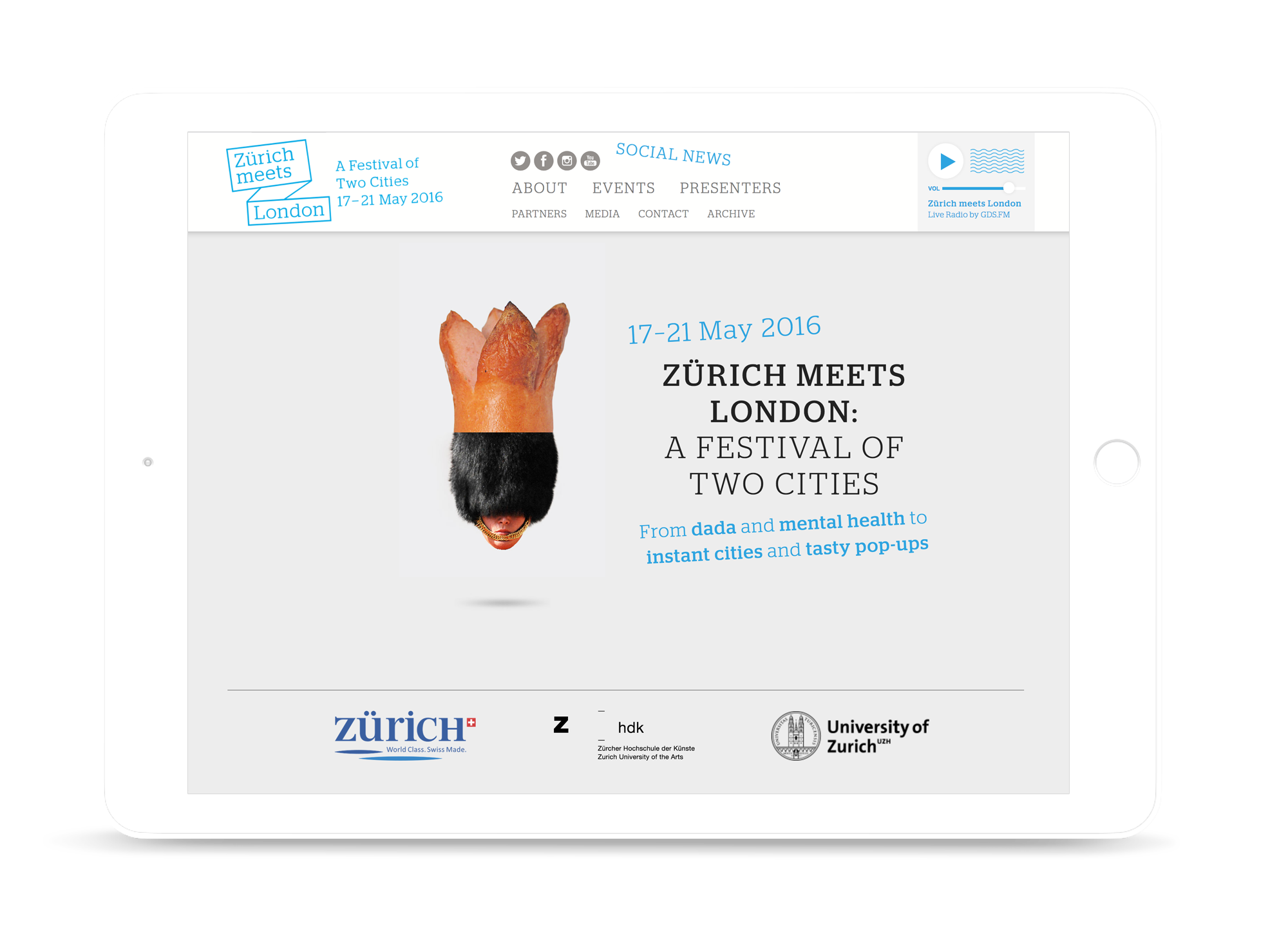 Zürich meets Your City Buero Haeberli Digital Zuerichmeets I Pad White quer